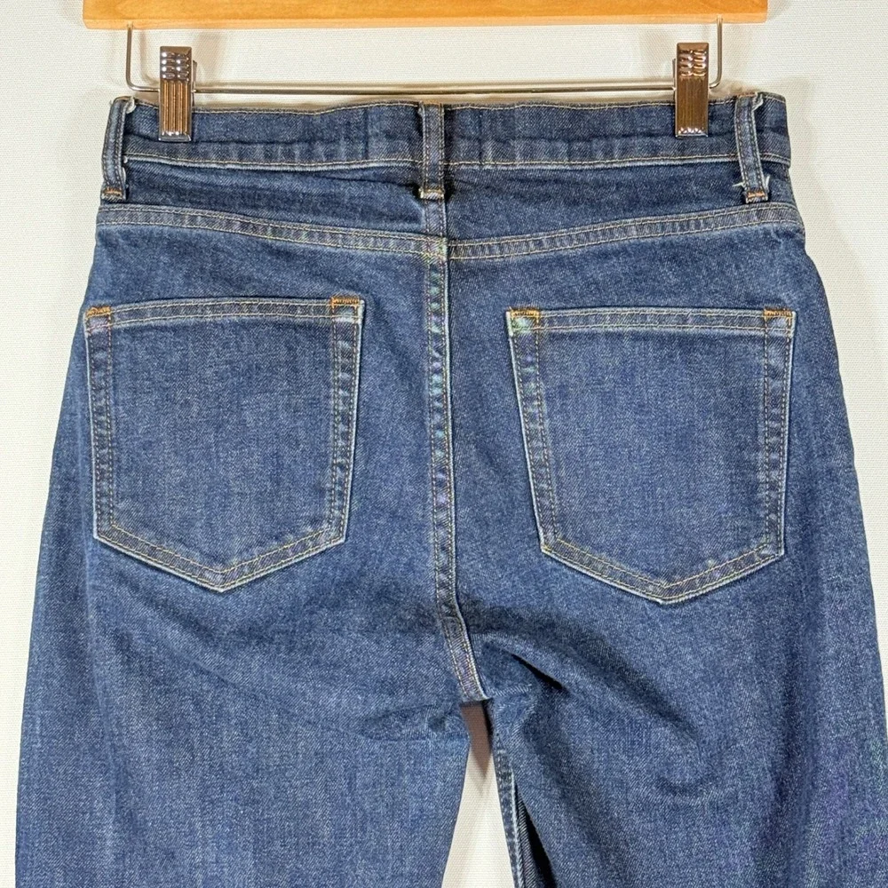 Everlane Denim Jeans Women 27 Straight Leg Blue Mid Rise Dark Wash Preppy Casual